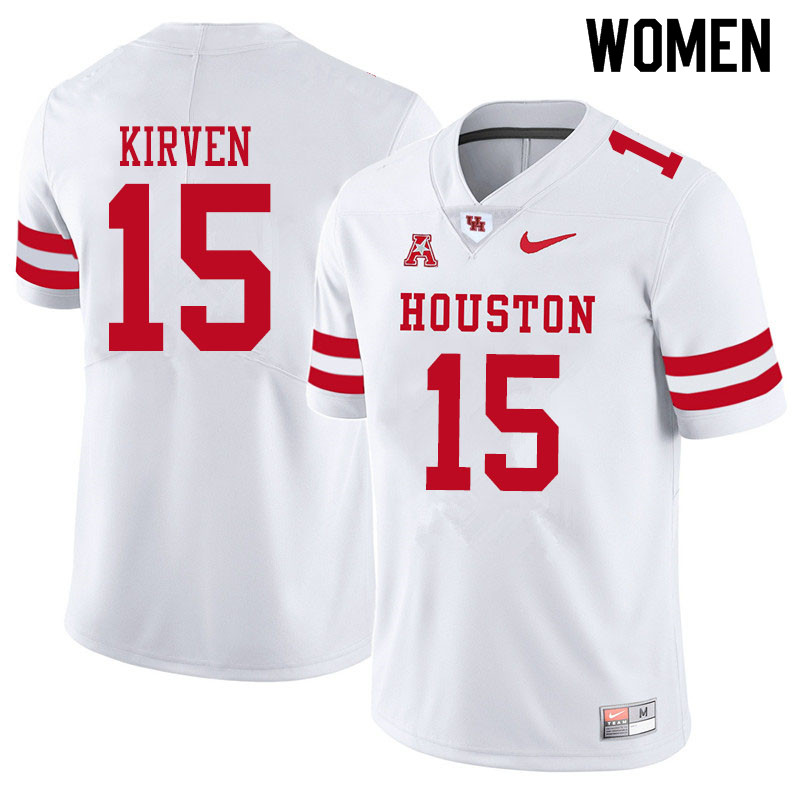 Women #15 Zamar Kirven Houston Cougars College Football Jerseys Sale-White - Click Image to Close